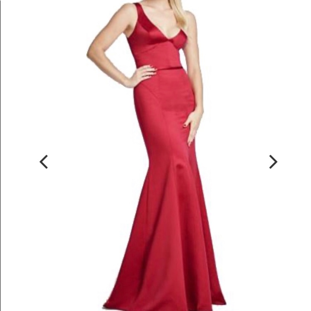 Truly by Zac Posen- red satin dress, size 8